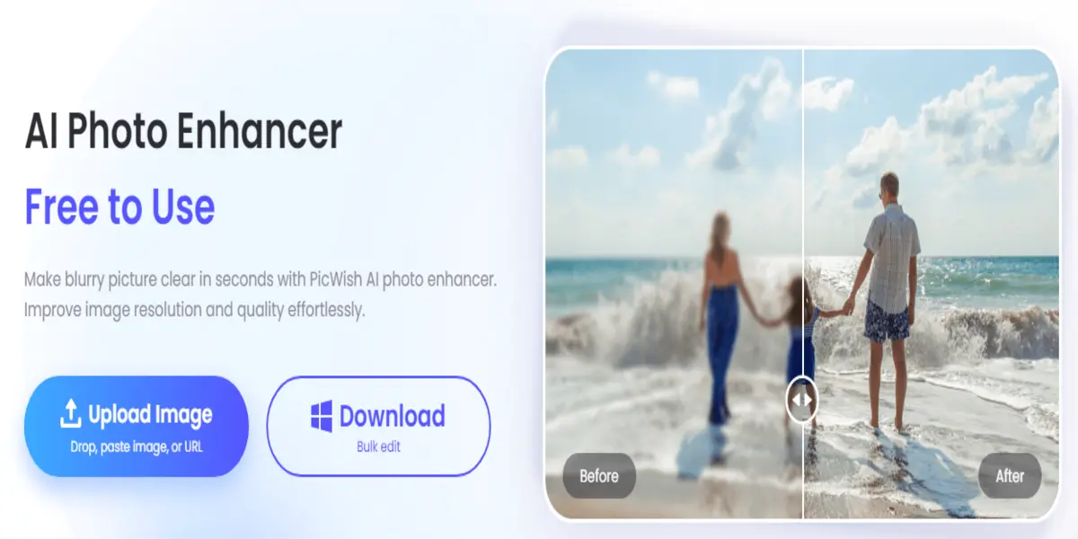 Picwish image enhancer